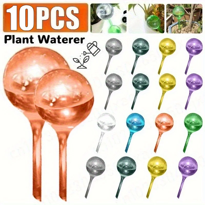 10pcs Automatic Plant Watering Bulbs, Self Watering Globe Balls, Water Device, Drip Irrigation System for Garden, Flower Plants
10pcs Automatic Plant Watering Bulbs, Self Watering Globe Balls, Water Device, Drip Irrigation System for Garden, Flower Plants