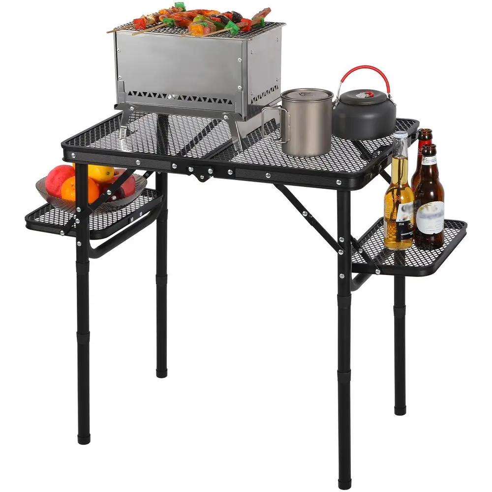 35x16 Folding Grill Table for Outside with 2 Side Tables, 4 Adjustable Heights Portable Small Stand Table for Outdoor Indoor Ca
35x16 Folding Grill Table for Outside with 2 Side Tables, 4 Adjustable Heights Portable Small Stand Table for Outdoor Indoor Ca