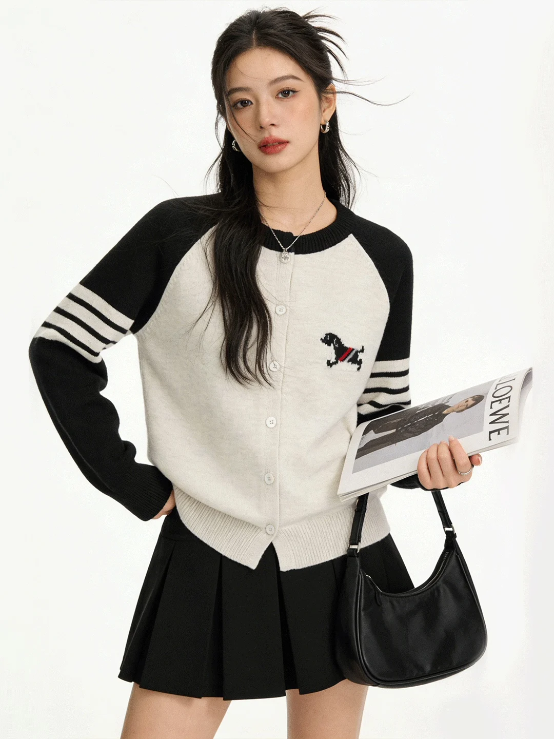 Soft Knitted round Ne Open Cardigan Women's Loose oulder Insert Design Spring Autumn Striped Casual Comfortable Outerwear
Soft Knitted round Ne Open Cardigan Women's Loose oulder Insert Design Spring Autumn Striped Casual Comfortable Outerwear