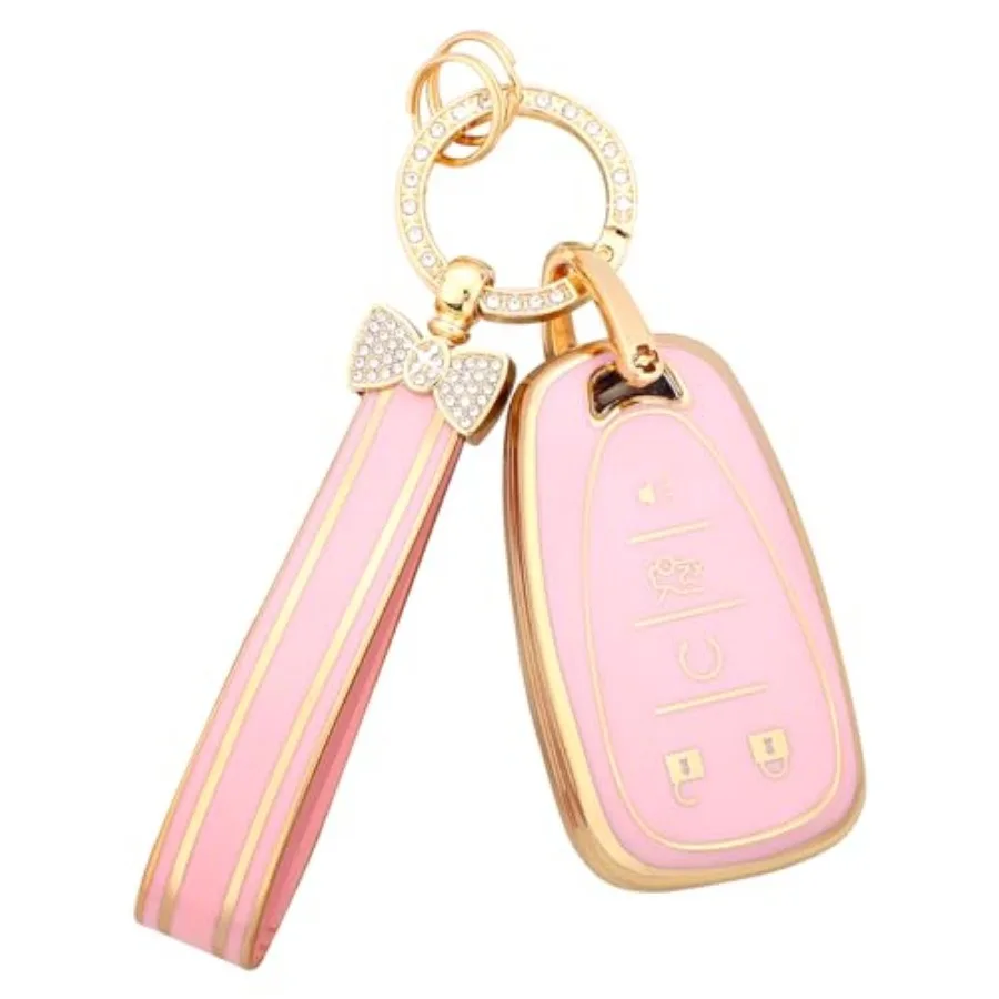 Key Fob Cover y Pink Gold Soft TPU Buttons Car Keys Case Shell Bling Keychain Accessories Malibu Blazer Equinox Camaro Traverse
Key Fob Cover y Pink Gold Soft TPU Buttons Car Keys Case Shell Bling Keychain Accessories Malibu Blazer Equinox Camaro Traverse