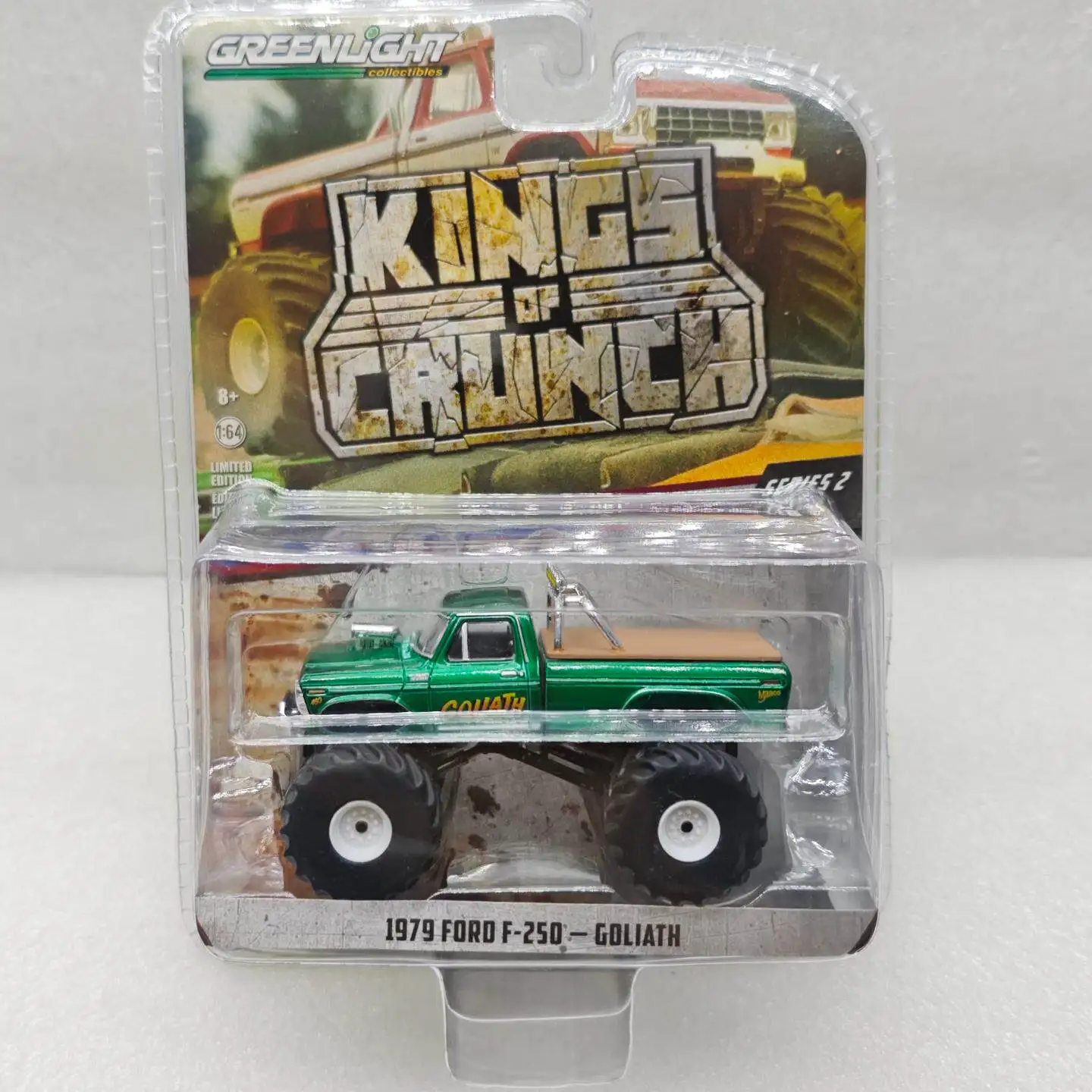 GreenLight 1:64 1979 Ford F-250 Monster Ford Bigfoot Truck, коллекционная модель автомобиля из литого сплава, не детская игрушка, Green Machine
GreenLight 1:64 1979 Ford F-250 Monster Ford Bigfoot Truck, коллекционная модель автомобиля из литого сплава, не детская игрушка, Green Machine