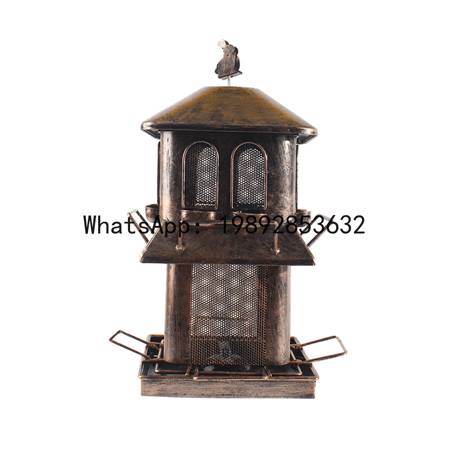 Zz bird feeder double layer telescopic new arrival garden iron art outdoor hanging automatic metal
Zz bird feeder double layer telescopic new arrival garden iron art outdoor hanging automatic metal