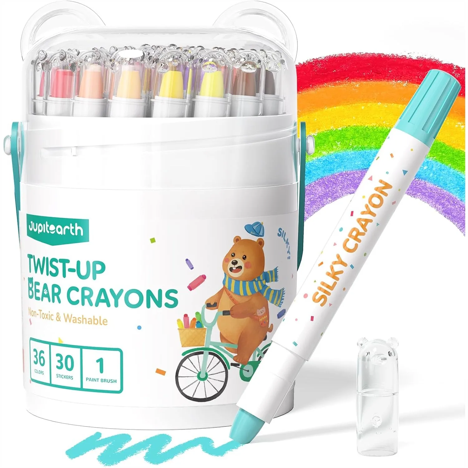 36 Color Twist Crayons for Toddlers 1-3 and Kids 4-8, Non-Toxic Washable, Ultra-Silky Easy-Grip Art Supplies, Coloring Gift for
36 Color Twist Crayons for Toddlers 1-3 and Kids 4-8, Non-Toxic Washable, Ultra-Silky Easy-Grip Art Supplies, Coloring Gift for