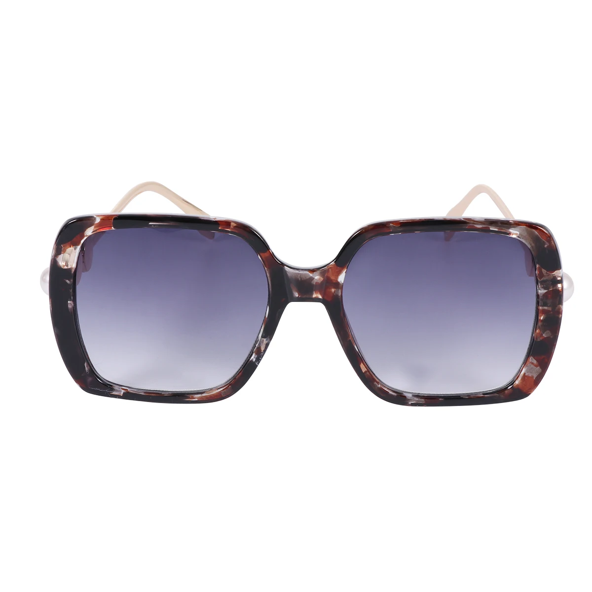 Leopard-framed Sunglasses Fashionable Plastic Lightweight Durable Women Outdoor Sun Protection Pearls Square Lens Tea Color
Leopard-framed Sunglasses Fashionable Plastic Lightweight Durable Women Outdoor Sun Protection Pearls Square Lens Tea Color