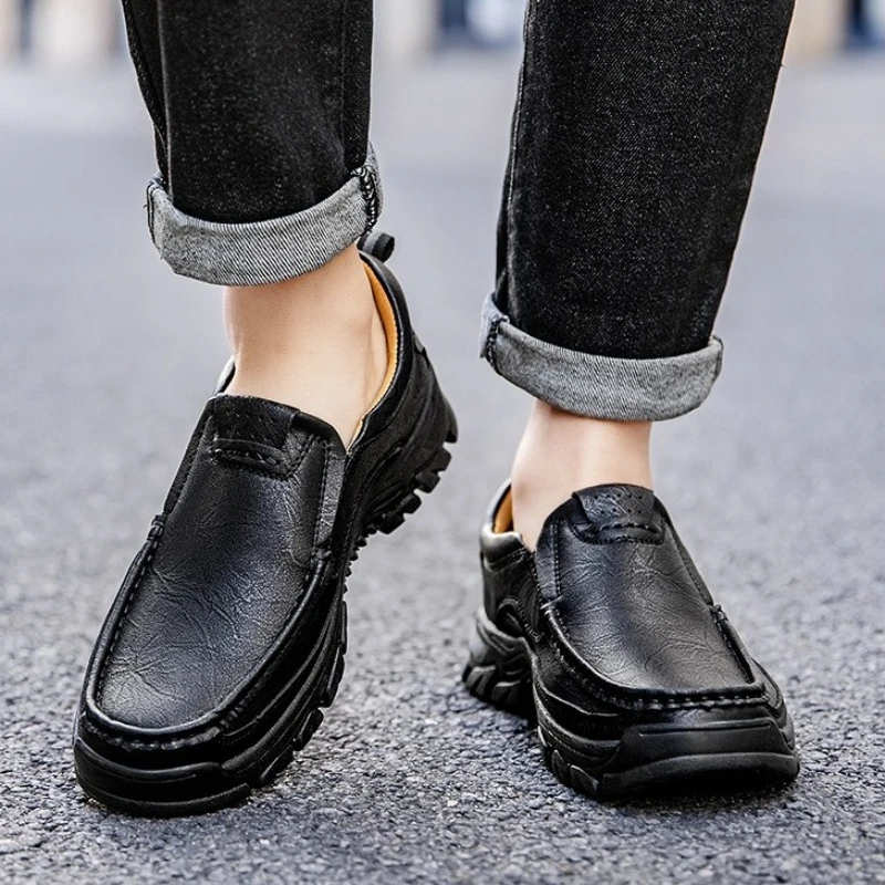 Handmade Leather Men Shoes Casual Outdoor Slip on Loafers Men Leather Shoes Flats Moccasins Walking Shoes Non-Slip Big Size 48
Handmade Leather Men Shoes Casual Outdoor Slip on Loafers Men Leather Shoes Flats Moccasins Walking Shoes Non-Slip Big Size 48