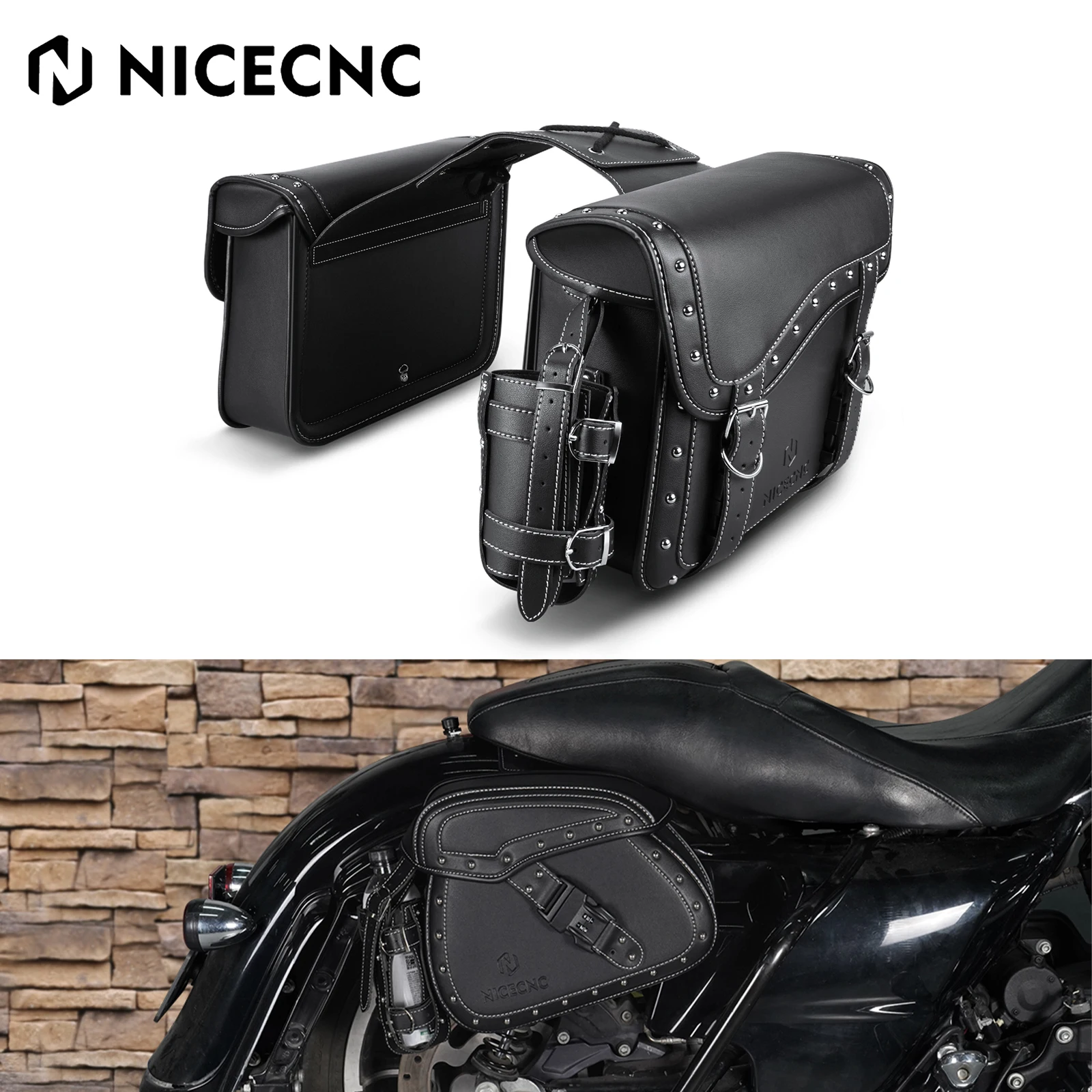 PU Leather Motorcycle Saddle Bags For Harley Touring Softail Dyna Sportster 883 1200 XL Street Bob Fat Boy Yamaha Honda Kawasaki
PU Leather Motorcycle Saddle Bags For Harley Touring Softail Dyna Sportster 883 1200 XL Street Bob Fat Boy Yamaha Honda Kawasaki