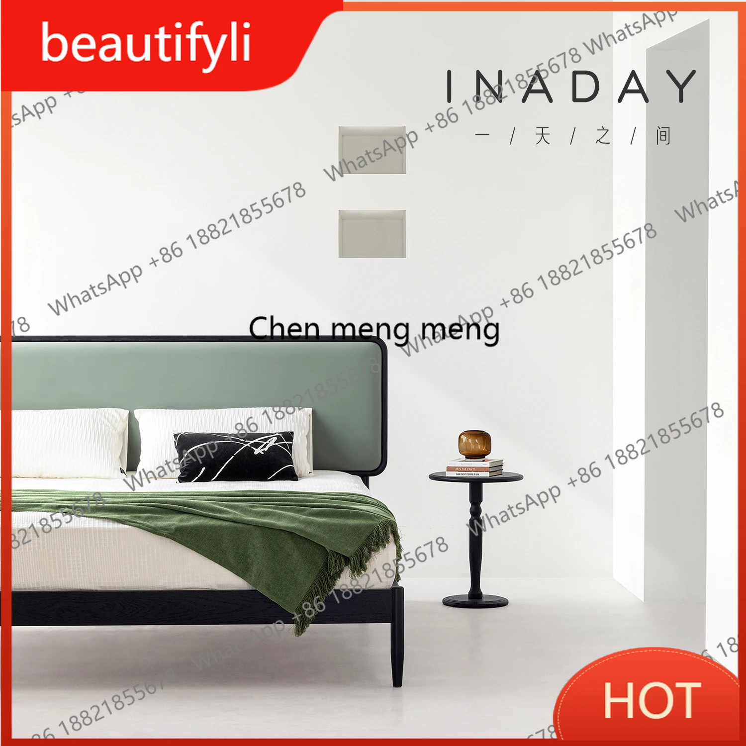 A139 Nordic retro fabric solid wood soft bag 1.8 meters bed modern simple white wax
A139 Nordic retro fabric solid wood soft bag 1.8 meters bed modern simple white wax