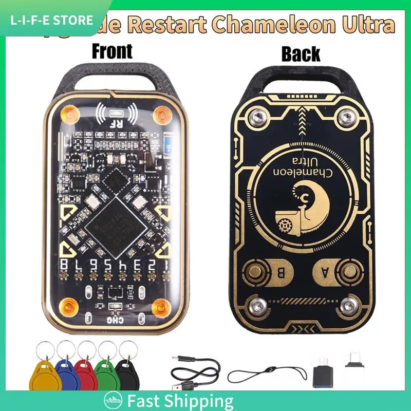Chameleon Ultra Upgrade Smart Card Emulator 125K 13.56Mhz RFID Smart Chip Reader+5XCUID Keychain Card Decode Duplicator-AA98
Chameleon Ultra Upgrade Smart Card Emulator 125K 13.56Mhz RFID Smart Chip Reader+5XCUID Keychain Card Decode Duplicator-AA98