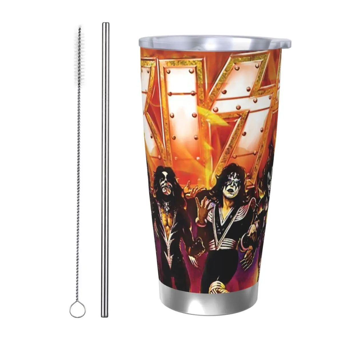 KISS The Band Rock And Roll Stainless Steel Tumbler Vacuum Insulated Mug Thermal Cold Bottle Straws With Lid 20oz
KISS The Band Rock And Roll Stainless Steel Tumbler Vacuum Insulated Mug Thermal Cold Bottle Straws With Lid 20oz
