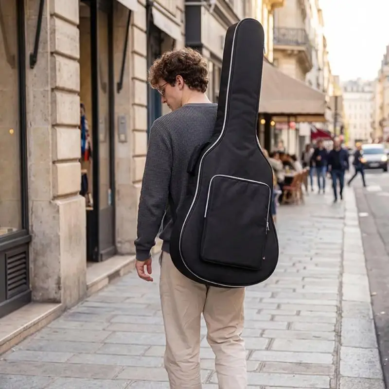 Thicken Guitar Backpack With Thick Padding Protective Storage Bag Adjustable Shoulder Strap Electric Guitar Carrying Bag 24BD
Thicken Guitar Backpack With Thick Padding Protective Storage Bag Adjustable Shoulder Strap Electric Guitar Carrying Bag 24BD