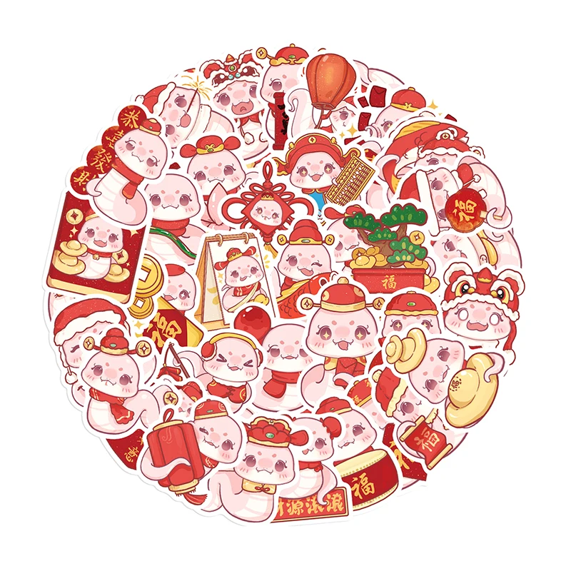 50Pcs Kids Toys Spring Festival Snake Year Stickers Style Graffiti Decals DIY Phone Case Luggage Guitar Aesthetic Sticker
50Pcs Kids Toys Spring Festival Snake Year Stickers Style Graffiti Decals DIY Phone Case Luggage Guitar Aesthetic Sticker