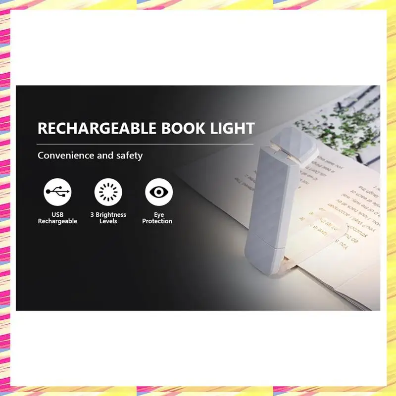 Book Lights, Rechargeable Reading Light In Bed, Smart Adjustable Reading Lights, Portable Bookmark Night Lamp Durable White
Book Lights, Rechargeable Reading Light In Bed, Smart Adjustable Reading Lights, Portable Bookmark Night Lamp Durable White