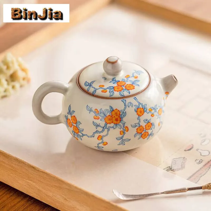 160 мл абрикосовый цвет, синяя ветка Ru Kiln Xishi Pot, одиночный высококачественный керамический чайный сервиз, чайник в китайском стиле, коллекция кунг-фу
160 мл абрикосовый цвет, синяя ветка Ru Kiln Xishi Pot, одиночный высококачественный керамический чайный сервиз, чайник в китайском стиле, коллекция кунг-фу