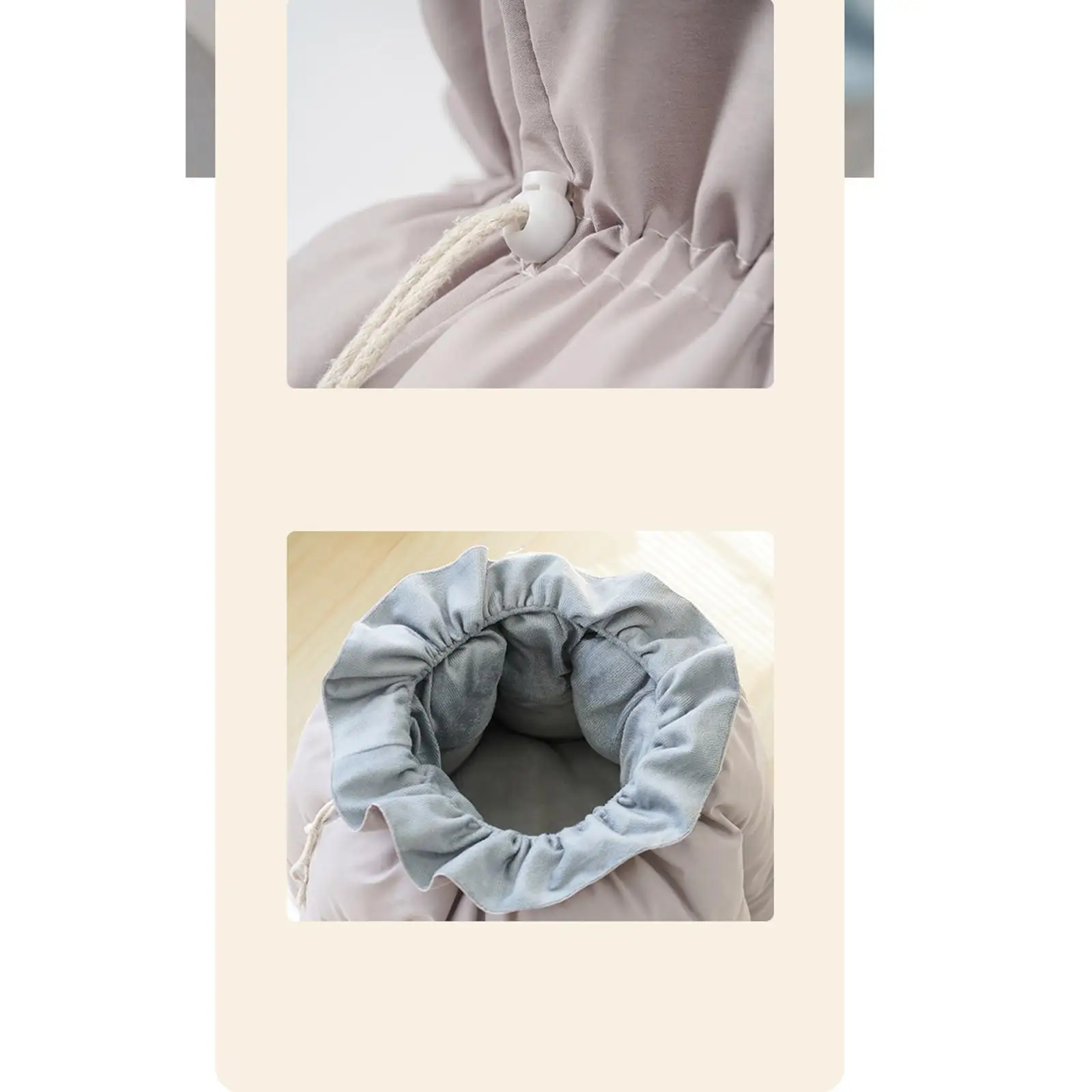 Warm House Calming Decorative with Drawstring Nest Cave Pet Bed Cat Cushion
Warm House Calming Decorative with Drawstring Nest Cave Pet Bed Cat Cushion