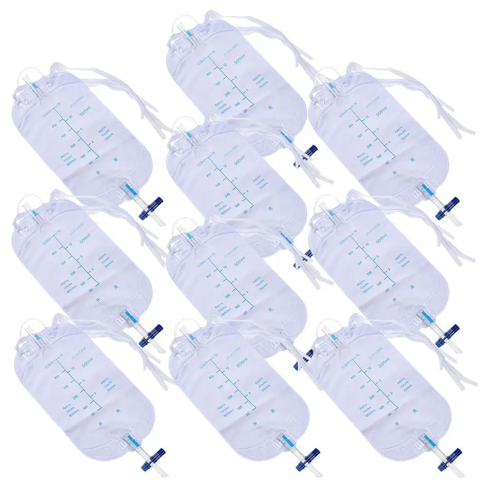 10 Pcs Large Capacity Urine Bag Urinary Drainage Leg Type Good Air Permeability Patient Postoperation Pvc Wearable
10 Pcs Large Capacity Urine Bag Urinary Drainage Leg Type Good Air Permeability Patient Postoperation Pvc Wearable