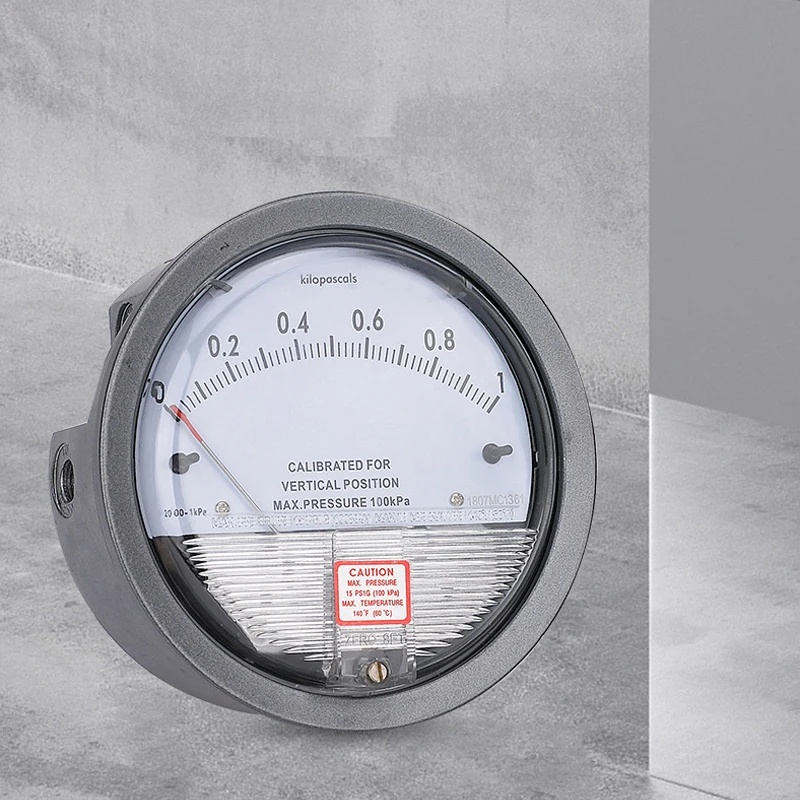 High-precision Dial with clear Readability Highly Stable Differential Pressure Gauge Medical-grade Differential Pressure Meter
High-precision Dial with clear Readability Highly Stable Differential Pressure Gauge Medical-grade Differential Pressure Meter