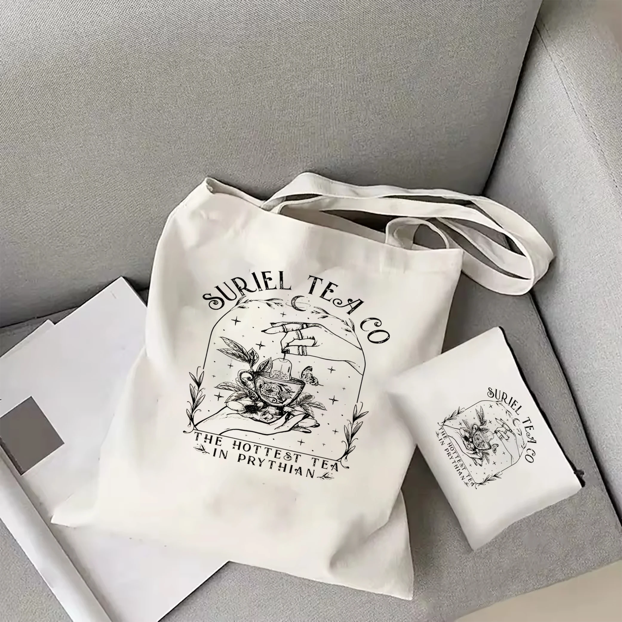 Suriel Tea Co Tote Bag Acotar Bag Bookish Bag Sarah J Maas A Court Of Thorns And Roses Cosmetic Bag SJM merch bookish GIFT tote
Suriel Tea Co Tote Bag Acotar Bag Bookish Bag Sarah J Maas A Court Of Thorns And Roses Cosmetic Bag SJM merch bookish GIFT tote