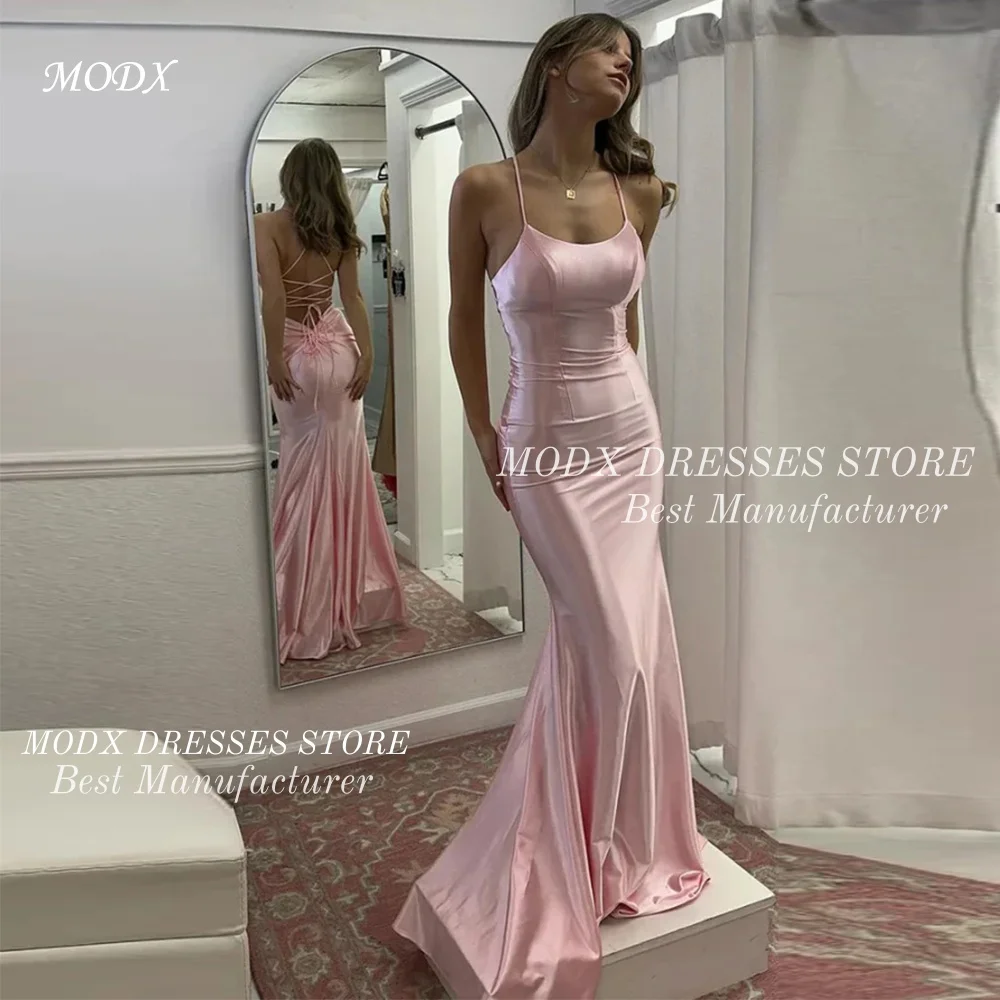 MODX Sexy Pink Mermaid Arabic Evening Dresses Silk Satin Customized Sleeveless Women Party Dress Formal Celebrity Gowns Quincean
MODX Sexy Pink Mermaid Arabic Evening Dresses Silk Satin Customized Sleeveless Women Party Dress Formal Celebrity Gowns Quincean