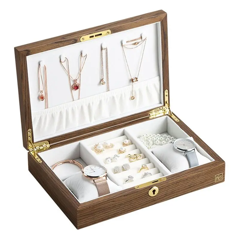 ABKJ-1 Piece Wooden Flip Jewelry Organizer Box Watch Earrings Ring Holder Jewellery Storage A
ABKJ-1 Piece Wooden Flip Jewelry Organizer Box Watch Earrings Ring Holder Jewellery Storage A