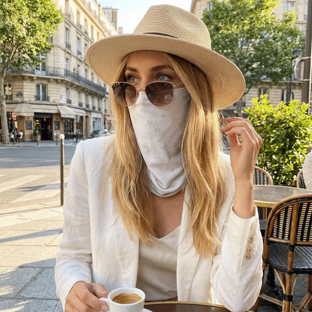 Thin Sun Protection Face Mask Lightweight Dust Proof Breathable Face Cover Solid Color Flower Printed Sunscreen Veil Summer
Thin Sun Protection Face Mask Lightweight Dust Proof Breathable Face Cover Solid Color Flower Printed Sunscreen Veil Summer