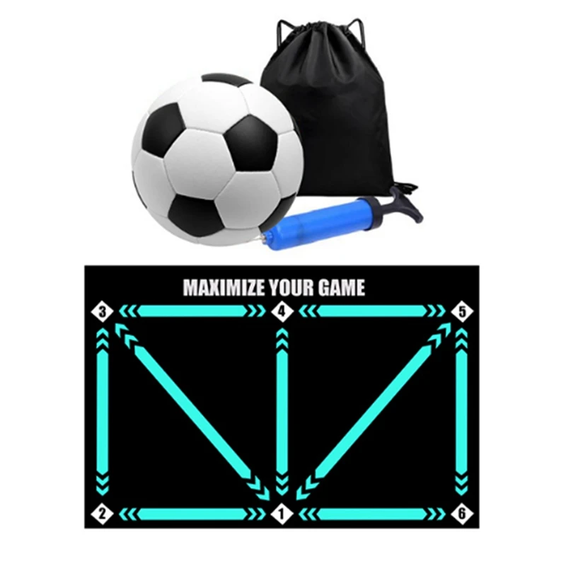 DW-Soccer Footwork Training Pad Set Football Training Mat Portable Dribbling Sports Aid Soccer
DW-Soccer Footwork Training Pad Set Football Training Mat Portable Dribbling Sports Aid Soccer