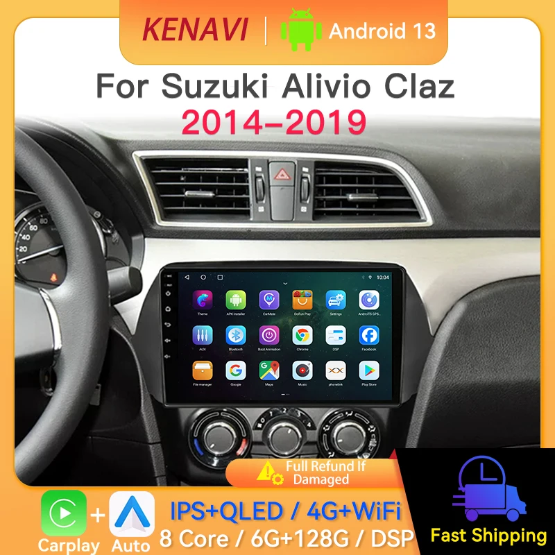 Car Stereo Radio For Suzuki Alivio Ciaz 2014-2019 AM FM GPS Navigation Wireless Carplay Android Auto Multimedia Player Head Unit
Car Stereo Radio For Suzuki Alivio Ciaz 2014-2019 AM FM GPS Navigation Wireless Carplay Android Auto Multimedia Player Head Unit