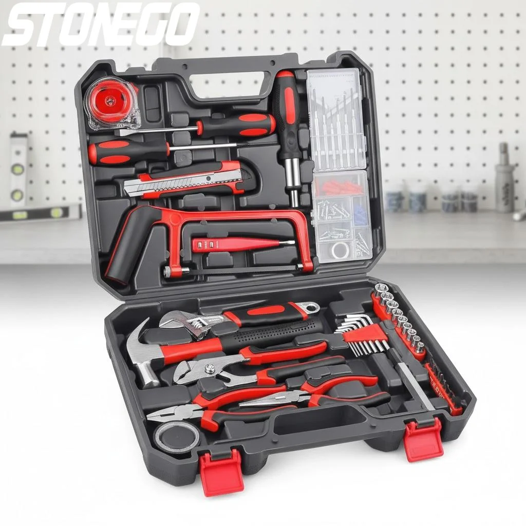 Набор ручных инструментов для дома 108/43/19 шт.: отвертки, молоток, пила, рулетка, гаечный ключ, плоскогубцы для ремонта дома
Набор ручных инструментов для дома 108/43/19 шт.: отвертки, молоток, пила, рулетка, гаечный ключ, плоскогубцы для ремонта дома