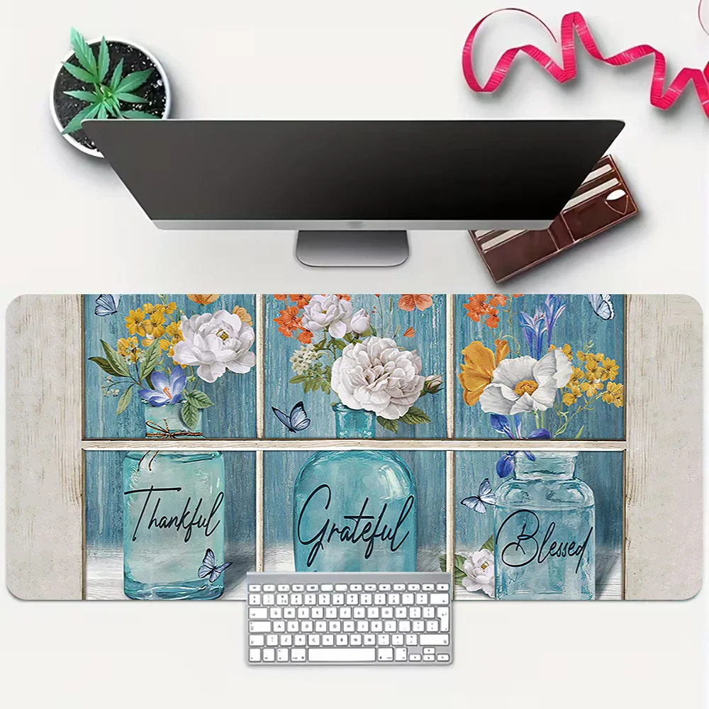 Vintage Floral Mason Jar Large Mouse Pad, Extended Gaming Desk Mat, Waterproof Non-Slip Desk Protector, Inspirational Accessory
Vintage Floral Mason Jar Large Mouse Pad, Extended Gaming Desk Mat, Waterproof Non-Slip Desk Protector, Inspirational Accessory