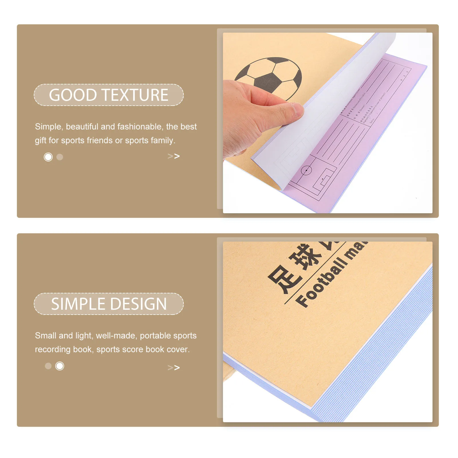 Lightweight Portable Sports Scorebook PU Cover Compact Design for Record Scores Fouls Referee Notes Football Score Keeping
Lightweight Portable Sports Scorebook PU Cover Compact Design for Record Scores Fouls Referee Notes Football Score Keeping