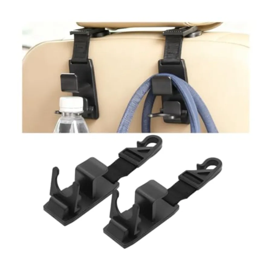 2PCS Car Headrest Hooks, Vehicle Seat Front & Back Storage Hanger with Clip, 360° Adjustable Automotive Organizer Accessories f
2PCS Car Headrest Hooks, Vehicle Seat Front & Back Storage Hanger with Clip, 360° Adjustable Automotive Organizer Accessories f