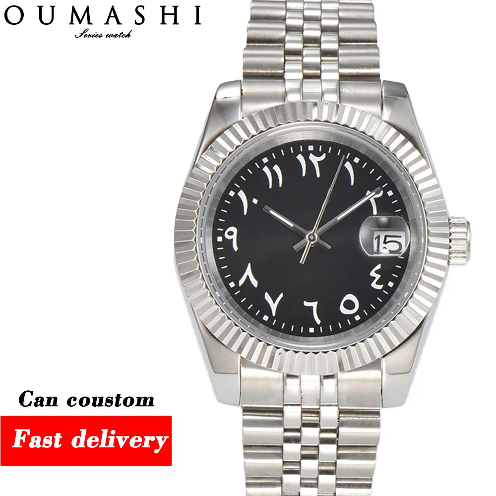 36/39mm Men's wrist watch Arabia Sapphire glass Stainless steel 10bar waterproof case NH35 automatic movement NH35 watch for men
36/39mm Men's wrist watch Arabia Sapphire glass Stainless steel 10bar waterproof case NH35 automatic movement NH35 watch for men