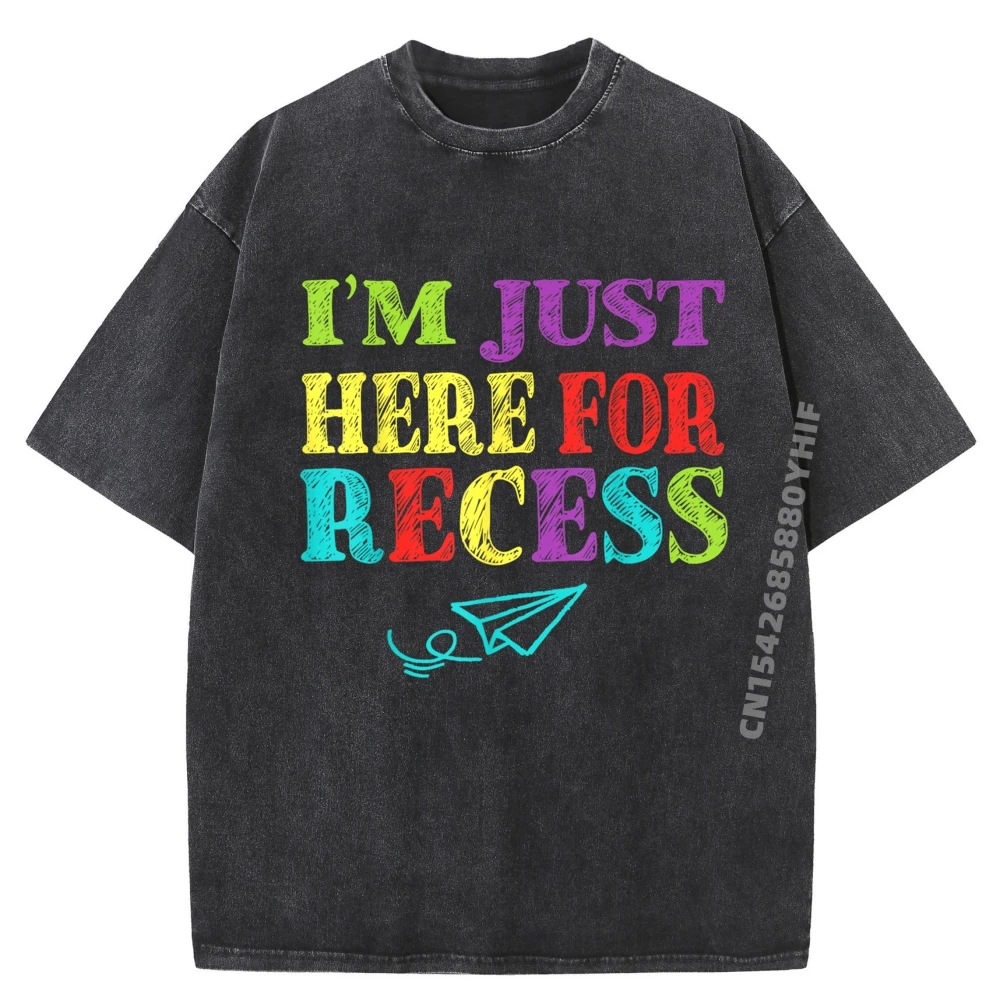 I'm Just Here For Recess Male T-shirts Normal Graphic Tees Mens Retro Tee-Shirts Classic Washed Clothes
I'm Just Here For Recess Male T-shirts Normal Graphic Tees Mens Retro Tee-Shirts Classic Washed Clothes
