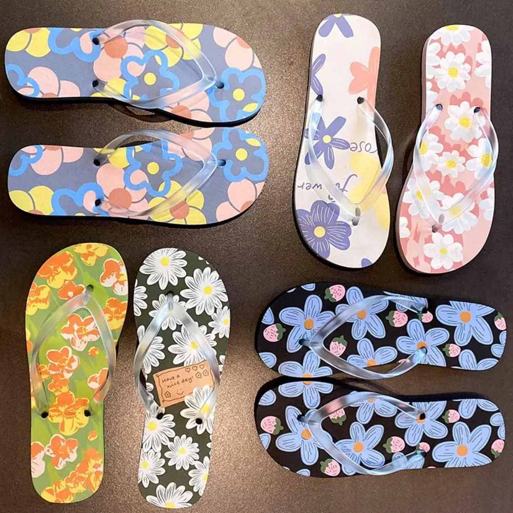 Basic Transparent Flat Soled Slippers Clip Toe PVC Platform Flip Flops Outerwear Shoes Anti Slip Flower Flip Flops Bathroom
Basic Transparent Flat Soled Slippers Clip Toe PVC Platform Flip Flops Outerwear Shoes Anti Slip Flower Flip Flops Bathroom
