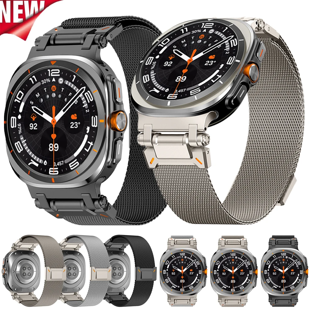 Magnetic Milanese Strap for Samsung Galaxy Ultra Watch 47mm Luxury Stainless Steel Bracelet For GALAXY ultra 7 47MM No Gaps Band
Magnetic Milanese Strap for Samsung Galaxy Ultra Watch 47mm Luxury Stainless Steel Bracelet For GALAXY ultra 7 47MM No Gaps Band
