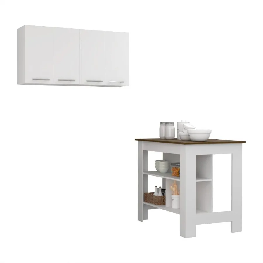 Burlingame 5Shelf 4Door Кухонный набор из 2 предметов Кухонный остров и верхний настенный шкаф Белый и орех
Burlingame 5Shelf 4Door Кухонный набор из 2 предметов Кухонный остров и верхний настенный шкаф Белый и орех
