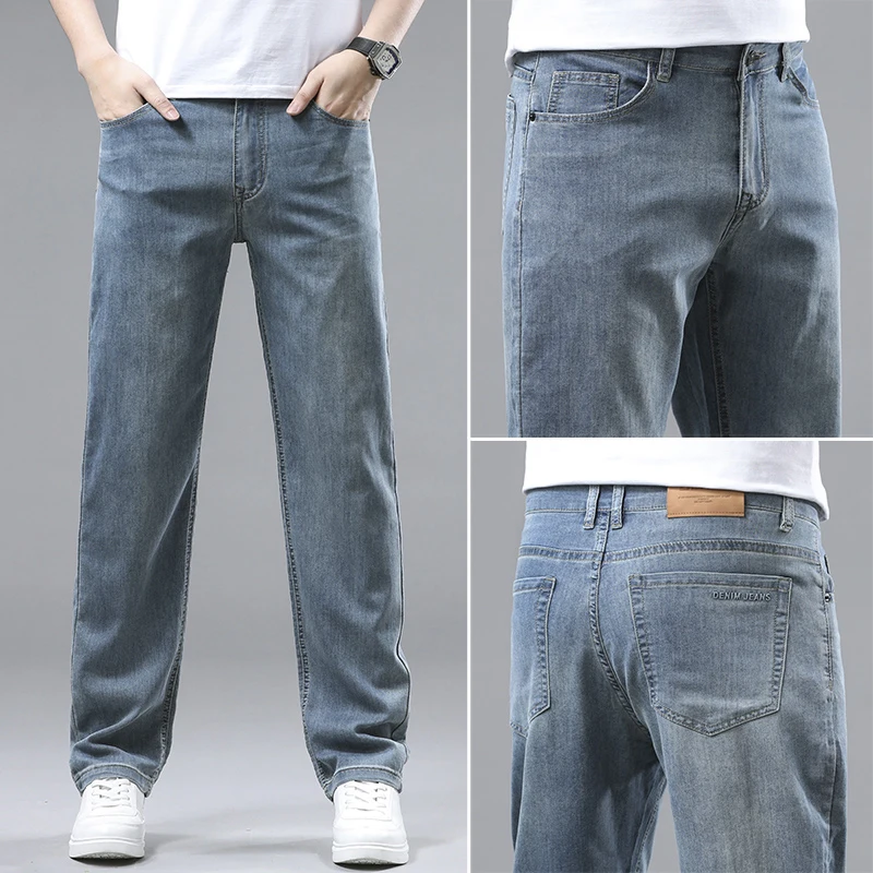 2025 Spring Summer Men's Lightweight Jeans Loose Mid Rise Urban Business Casual Youth Comfort
2025 Spring Summer Men's Lightweight Jeans Loose Mid Rise Urban Business Casual Youth Comfort