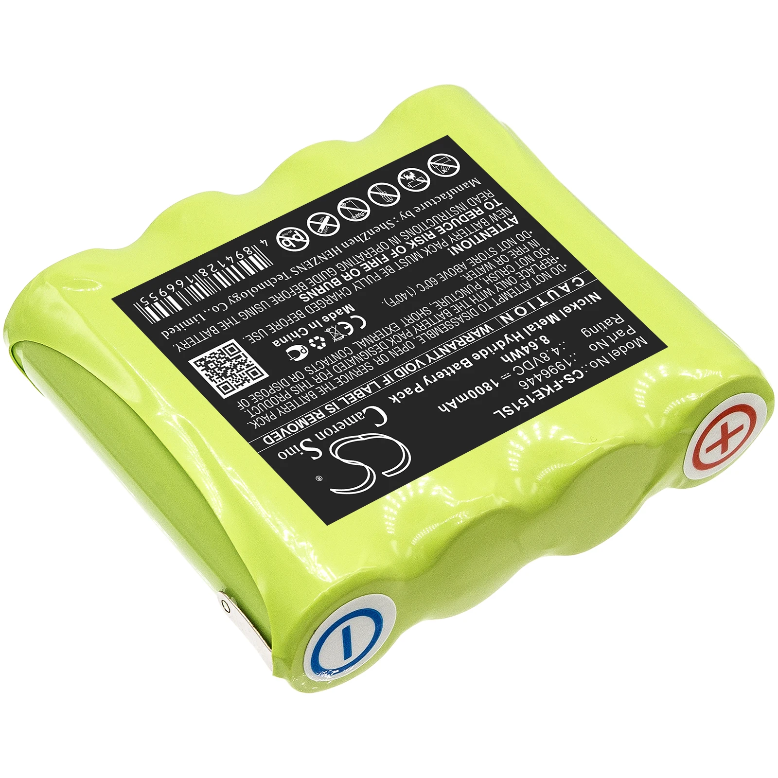 4.8V 1800mAh Battery 1996446 for Fluke E1515W +TOOL
4.8V 1800mAh Battery 1996446 for Fluke E1515W +TOOL