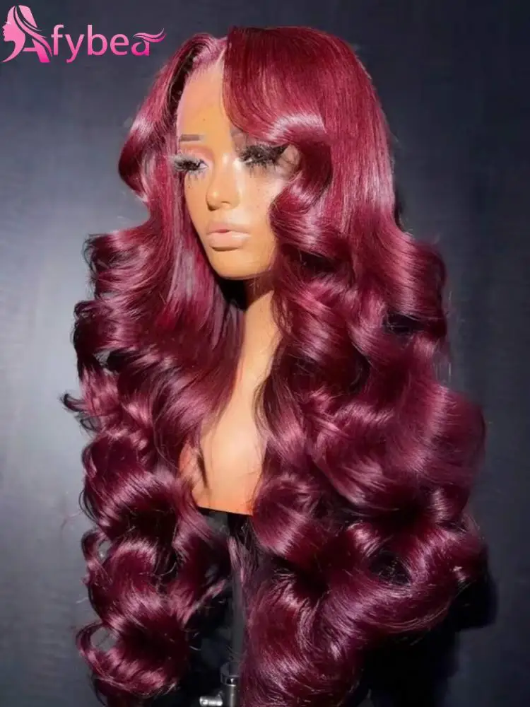 99J Burgundy Lace Front Wigs Human Hair Red Body Wave Human Hair Wigs 13X6 Hd Lace Frontal Wig 260 Density PrePlucked 24 30 Inch
99J Burgundy Lace Front Wigs Human Hair Red Body Wave Human Hair Wigs 13X6 Hd Lace Frontal Wig 260 Density PrePlucked 24 30 Inch