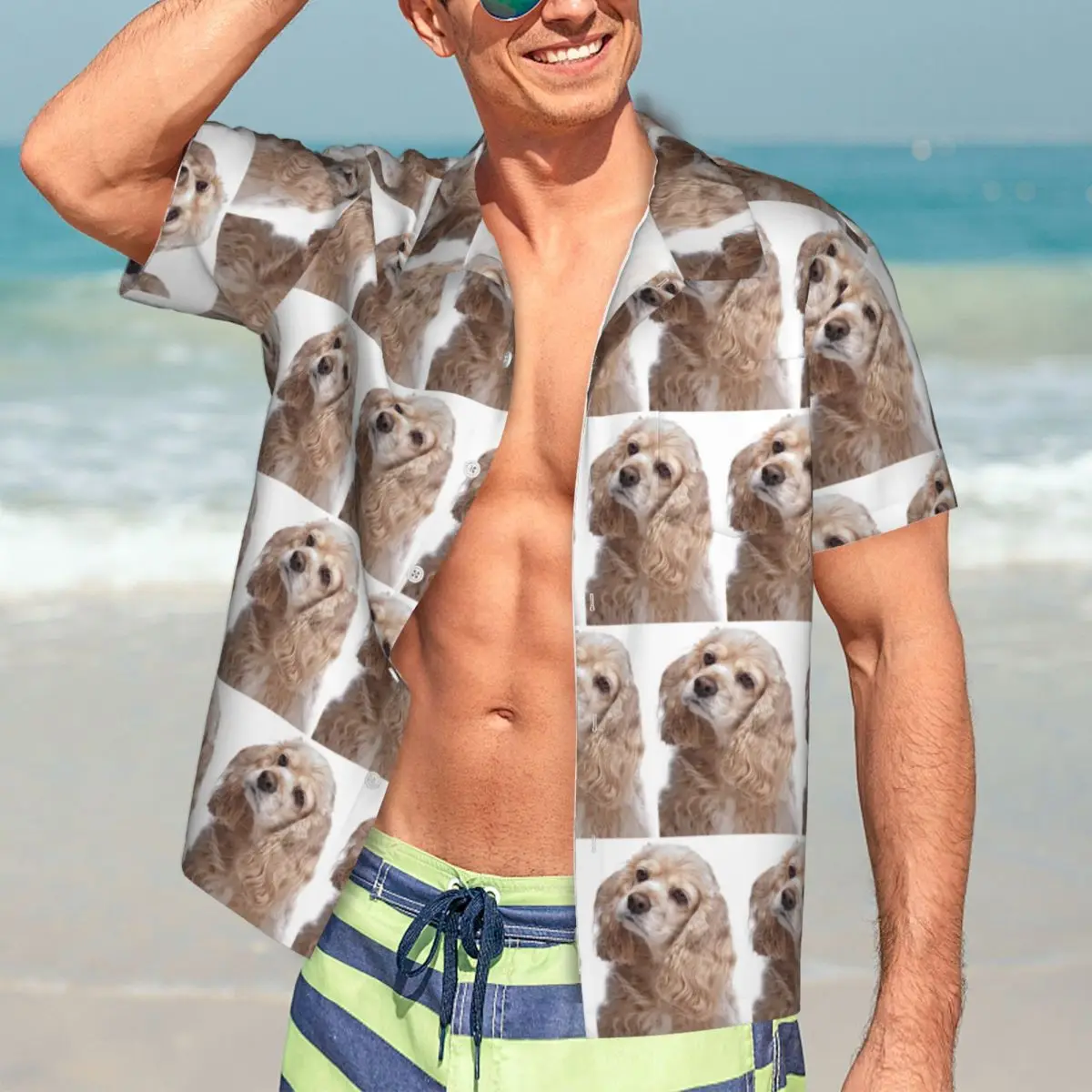 American Cocker Spaniel Dog Animal Hawaiian Shirts Fashion Men Short Sleeve Shirt for Summer Beach Men's Lapel Tops
American Cocker Spaniel Dog Animal Hawaiian Shirts Fashion Men Short Sleeve Shirt for Summer Beach Men's Lapel Tops