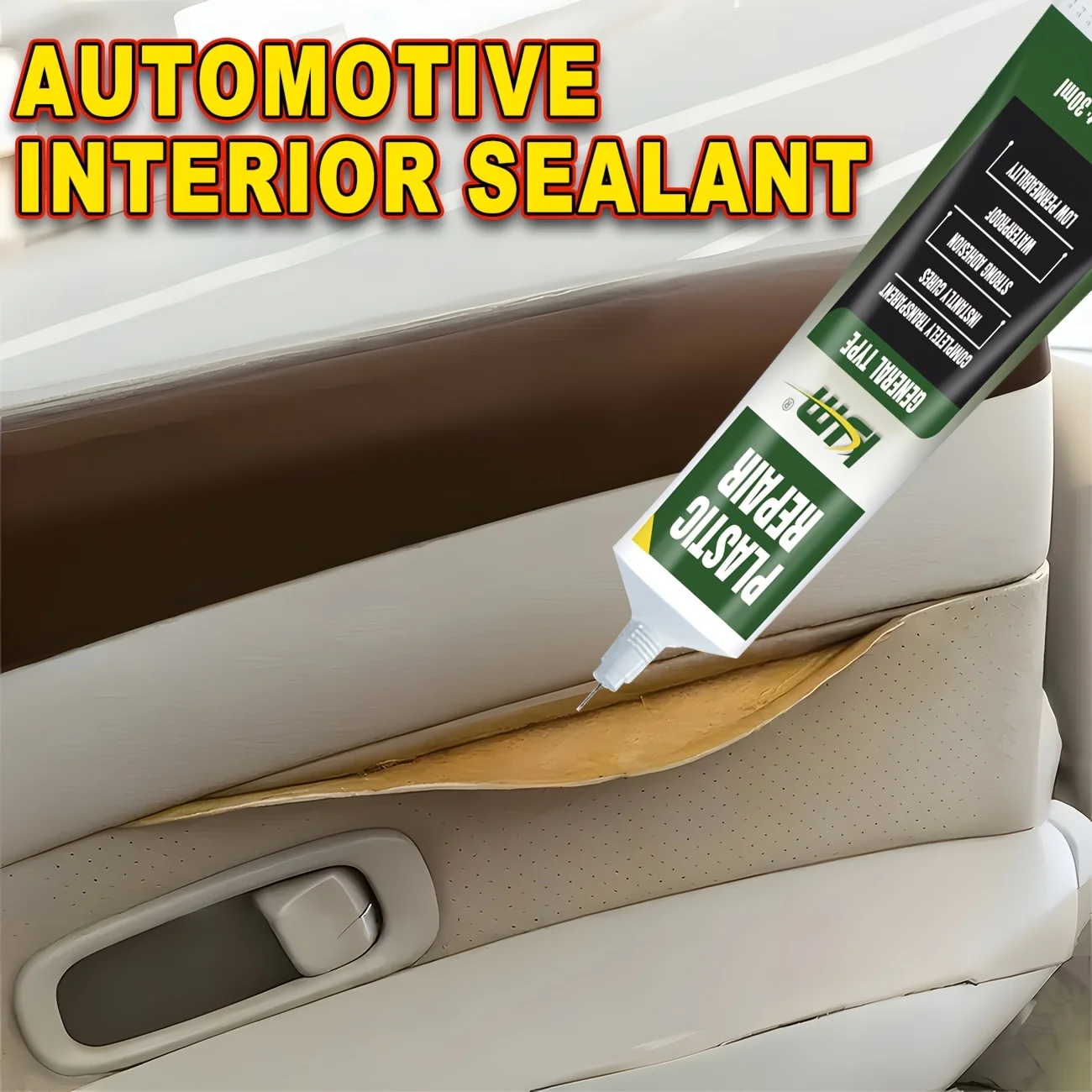 KJM Automotive Interior Sealant And Adhesive Flexible Repair Glue 30ML for Car Leather Upholstery Door Panels Trim
KJM Automotive Interior Sealant And Adhesive Flexible Repair Glue 30ML for Car Leather Upholstery Door Panels Trim