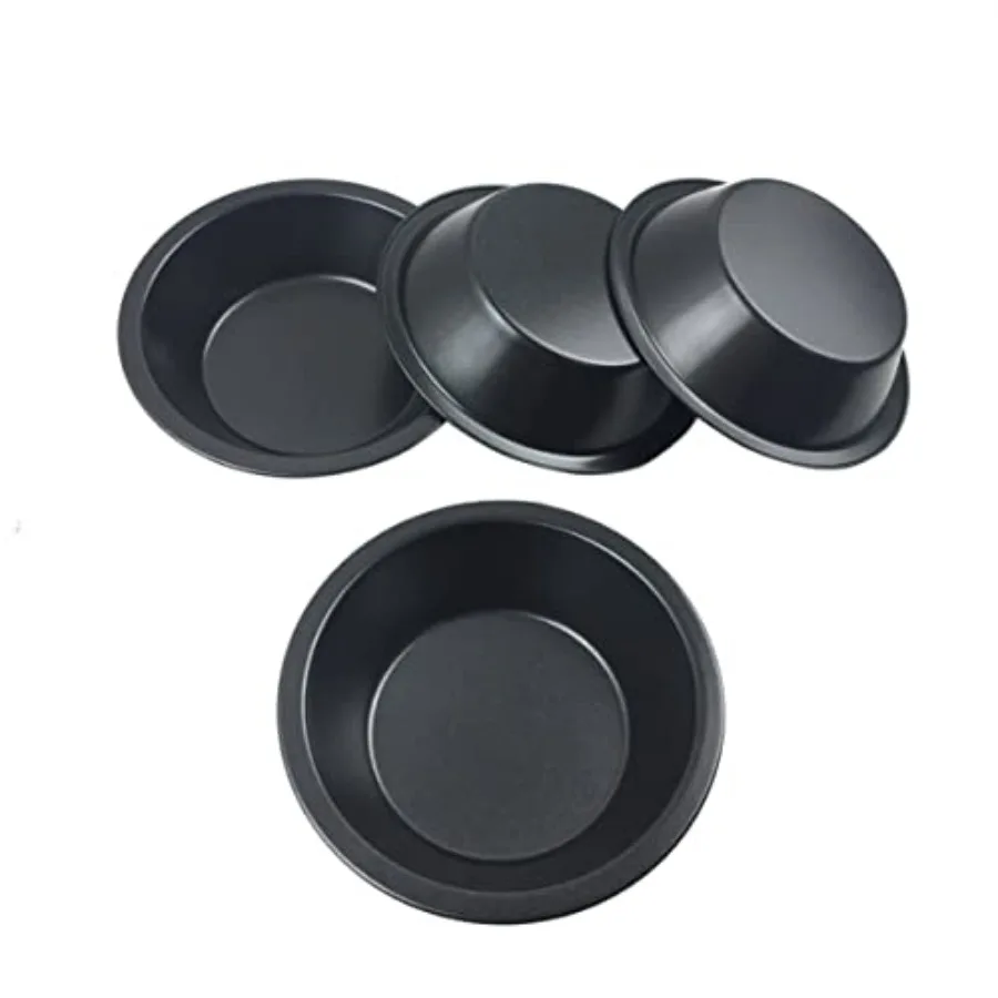 Nonstick 5 Inch Mini Pie Pans, Set of 4 Small Pie Plates for Baking, 7.8oz Carbon Steel Round Bakeware Set for Baking Pies, Cak
Nonstick 5 Inch Mini Pie Pans, Set of 4 Small Pie Plates for Baking, 7.8oz Carbon Steel Round Bakeware Set for Baking Pies, Cak