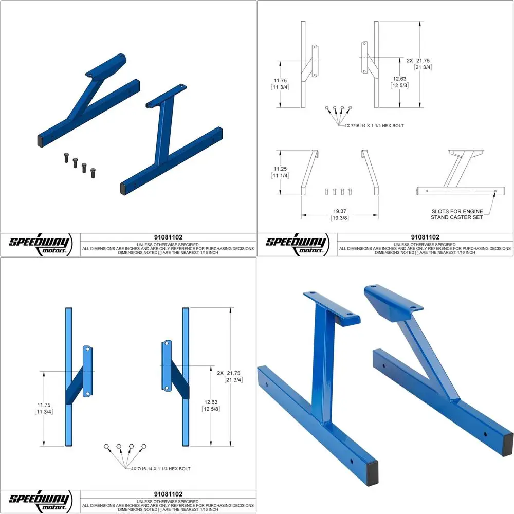 Compact Blue Engine Storage Stand with Simple Bolt-On Mount, Affordable and Convenient, Includes Hardware
Compact Blue Engine Storage Stand with Simple Bolt-On Mount, Affordable and Convenient, Includes Hardware
