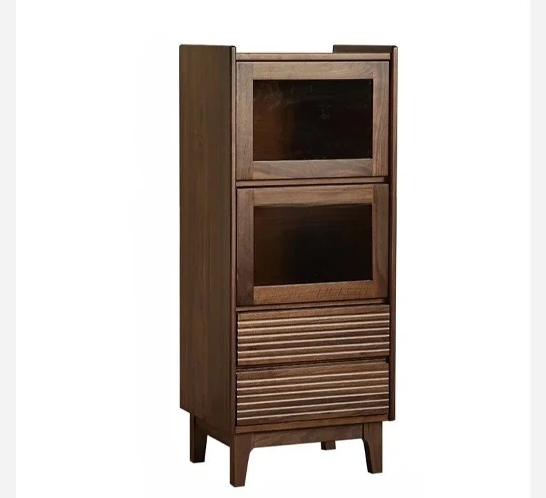 North America Black Walnut Small Wine Cabinet Nordic Simple Display Clothes Closet Home Living Room Solid Wood Wall Cabinet
North America Black Walnut Small Wine Cabinet Nordic Simple Display Clothes Closet Home Living Room Solid Wood Wall Cabinet