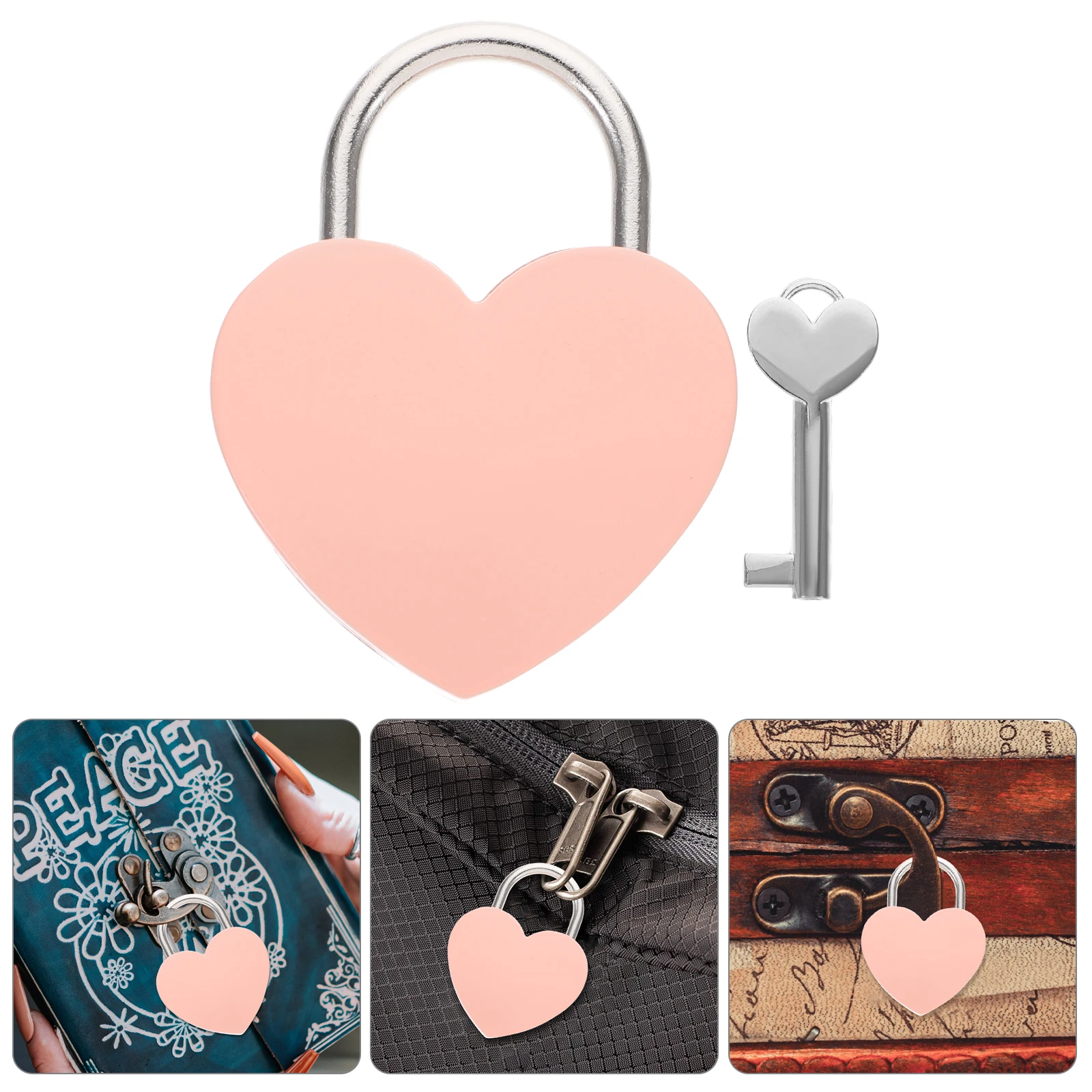 1pc Heart Shape Zinc Alloy Lovers Locks With Keys Couple Suitcase Luggage Small Keyed Padlock for Diary Bag Travel Security
1pc Heart Shape Zinc Alloy Lovers Locks With Keys Couple Suitcase Luggage Small Keyed Padlock for Diary Bag Travel Security