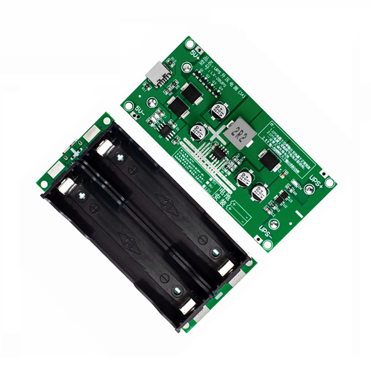 Type-C 15W 3A 18650 Lithium Battery Charger Module DC-DC Step Up Booster Fast Charge UPS Power Supply Converter 12V
Type-C 15W 3A 18650 Lithium Battery Charger Module DC-DC Step Up Booster Fast Charge UPS Power Supply Converter 12V