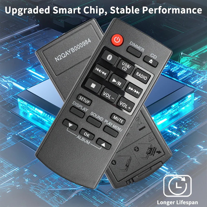 N2QAYB000984 For Panasonic Remote Control Compatible With Panasonic CD Audio System SCHC200 SA-PM250 SC-PM250 SC-PM602 SC-UX100
N2QAYB000984 For Panasonic Remote Control Compatible With Panasonic CD Audio System SCHC200 SA-PM250 SC-PM250 SC-PM602 SC-UX100