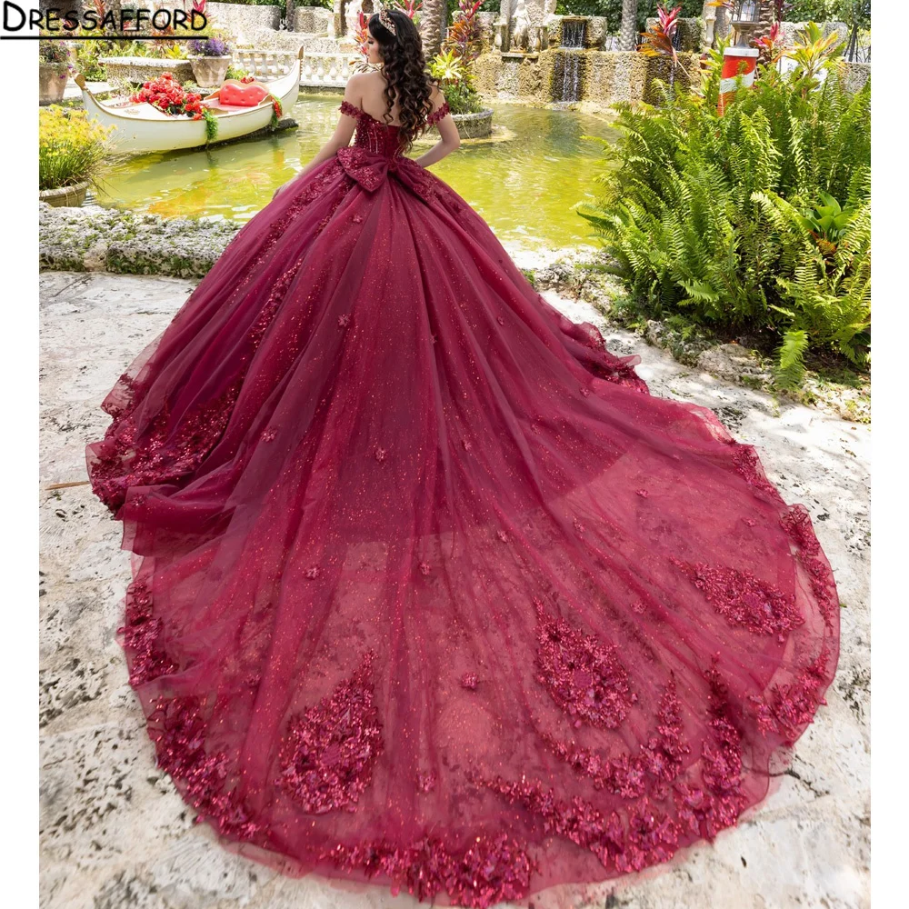 Glittering Burgundy Quinceanera Dresses With Bow Luxury Beading Lace Vestidos De 15 Anos Birthday Party Princess Prom
Glittering Burgundy Quinceanera Dresses With Bow Luxury Beading Lace Vestidos De 15 Anos Birthday Party Princess Prom