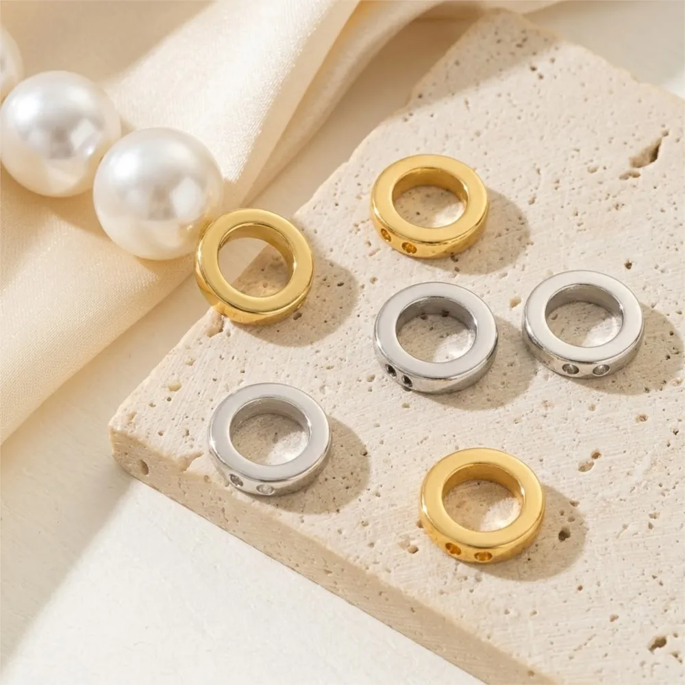 10pcs/20pcs End Bead Tip Double Hole Connector Rings End Caps for DIY Necklaces Bracelets Jewelry Making Supplies Accessories
10pcs/20pcs End Bead Tip Double Hole Connector Rings End Caps for DIY Necklaces Bracelets Jewelry Making Supplies Accessories