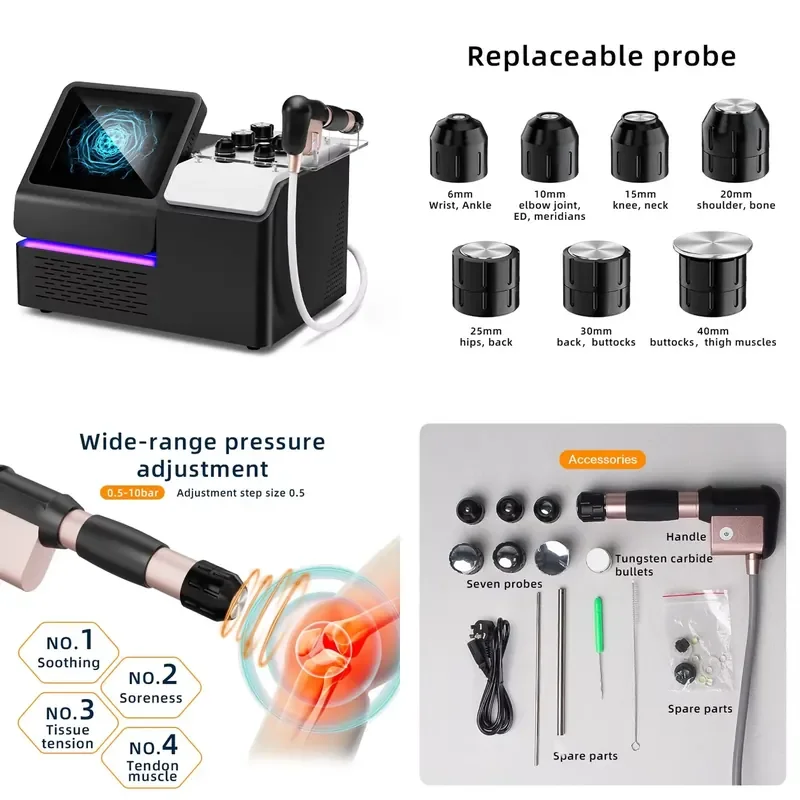 Professional Shock Wave Therapy Machine for Physiotherapy Massager ED Treatment Pain Relief Multifunctional Portable ABS Home
Professional Shock Wave Therapy Machine for Physiotherapy Massager ED Treatment Pain Relief Multifunctional Portable ABS Home