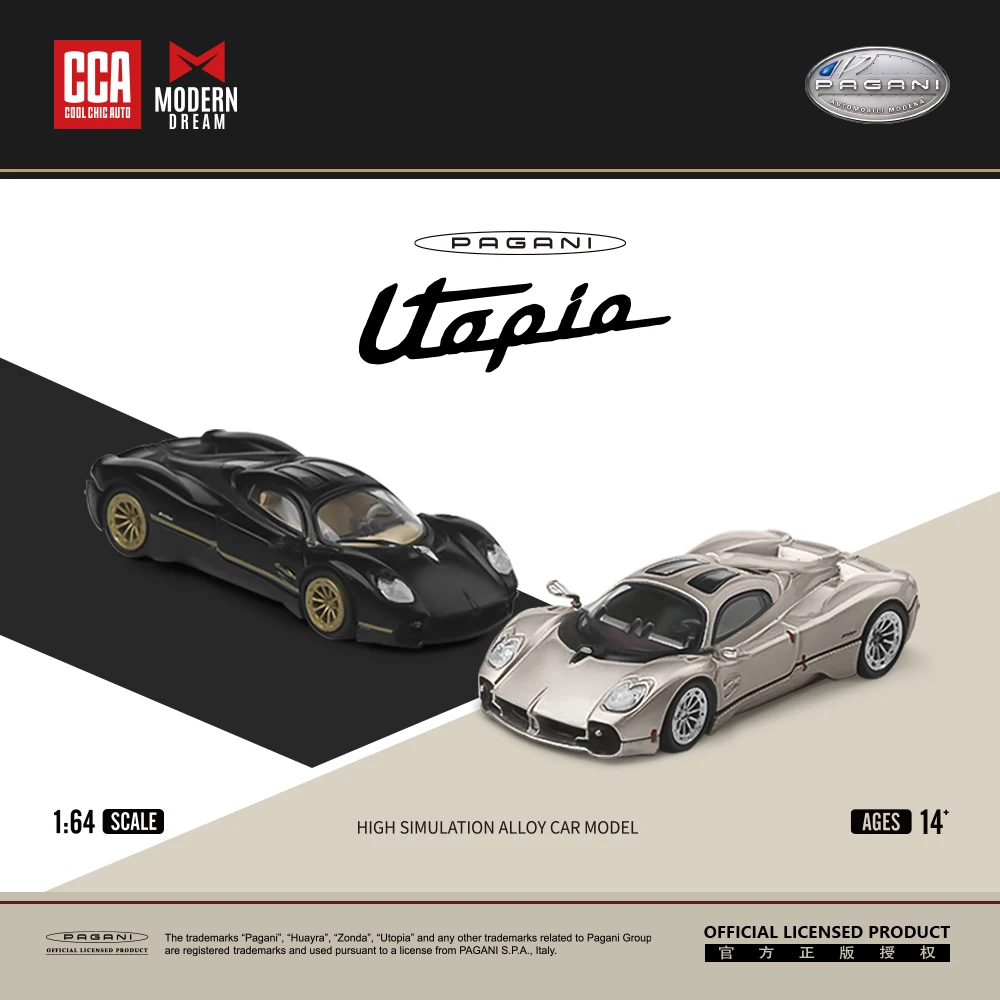 ModernDream + CCA 1:64 Utopia Plain Color Simulation Alloy Car Model i For Collection &Gift &Display
ModernDream + CCA 1:64 Utopia Plain Color Simulation Alloy Car Model i For Collection &Gift &Display